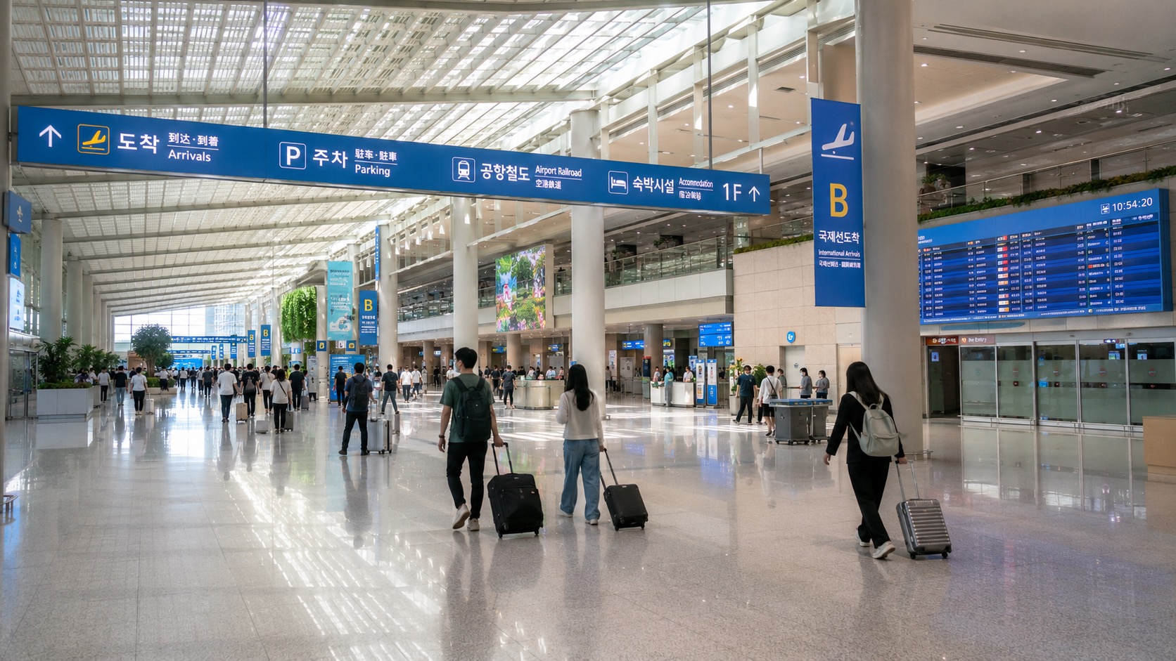 Incheon Airport arrivals hall